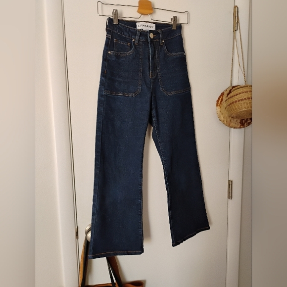L.F. Markey Denim - NWOT L.F. Markey Carpenter Wide-Leg Ankle Jean- Indigo Denim, 25